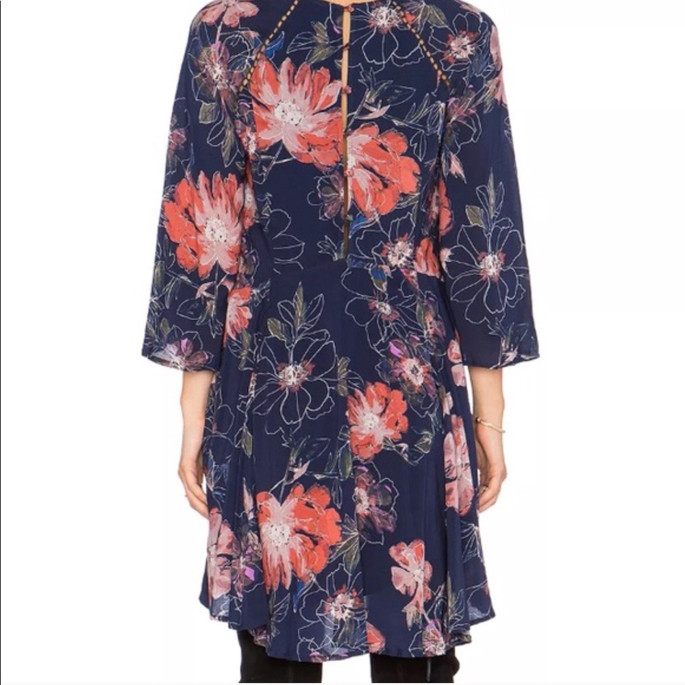 Free People $168 Floral Trapeze Crochet Dress 2NWT - Picture 3 of 4